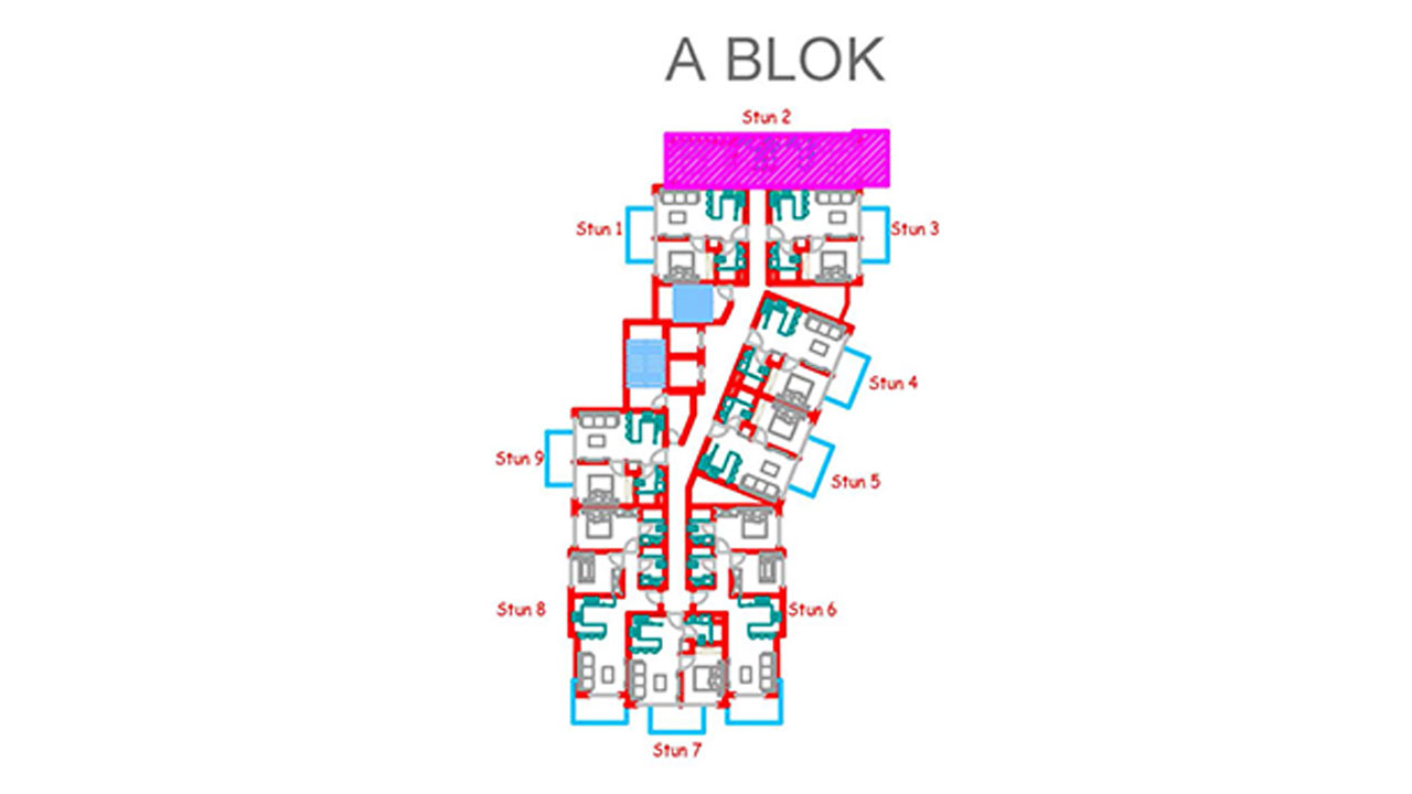 План этажа блок А