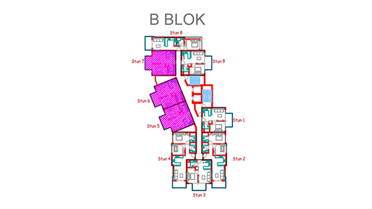 План этажа блок Б