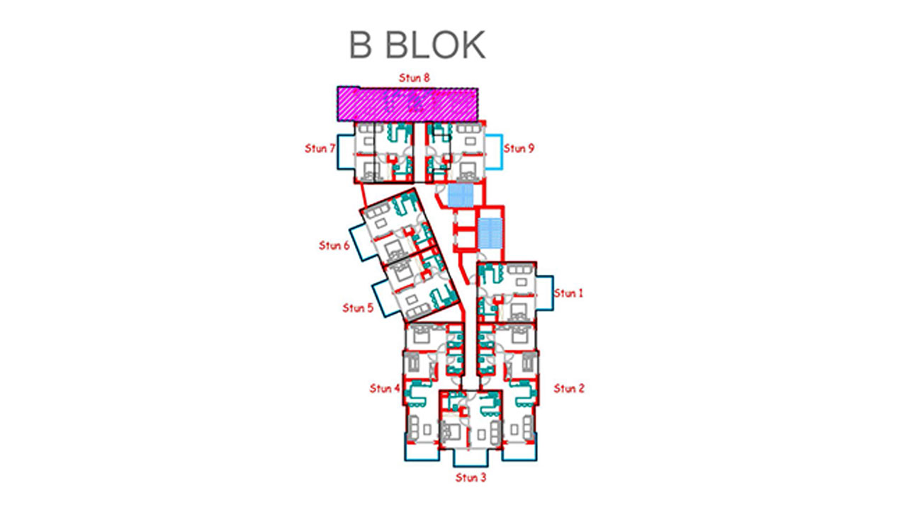 План этажа блок Б
